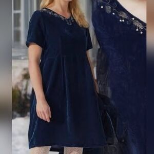 Velvet Dress Midnight Sapphire